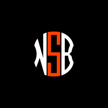 NSB letter logo creative design with vector graphic
