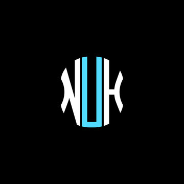 NUH letter logo creative design with vector graphic