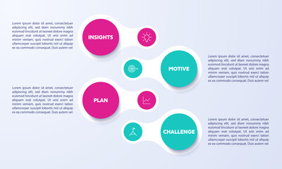 modern infographic template. 4 infographic vector template.