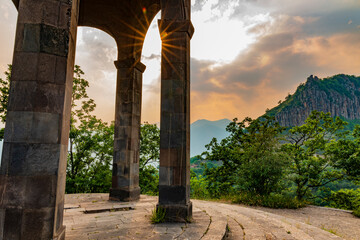 Ancient observation tower near Wings of Tatev monastery