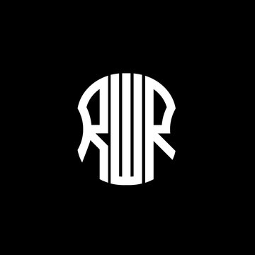 RWR letter logo creative design with vector graphic