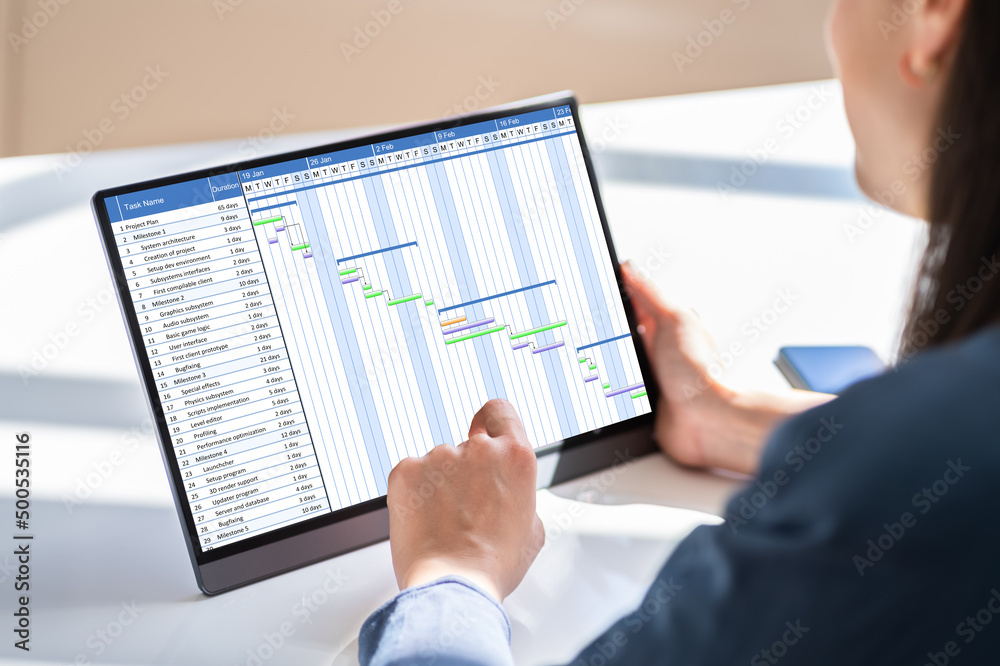 Aufkleber gantt gantt software project