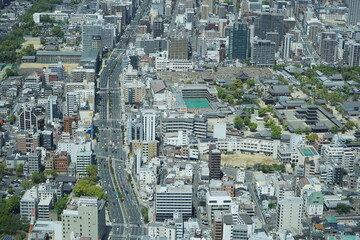 aerial view of the city