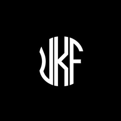 UKF letter logo creative  design with vector graphic - obrazy, fototapety, plakaty
