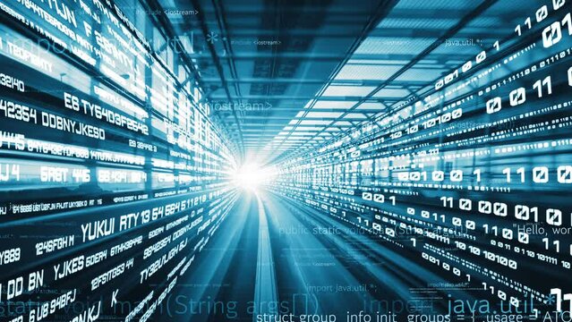 Software development, application programming code and tacit computer coding . Concept of smart digital transformation and technology disruption that changes global trends in new information era .