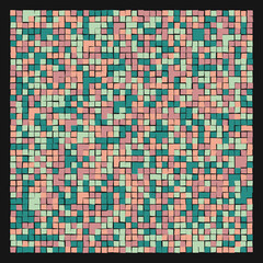 Fototapeta premium Offset Quads generative art background art illustration