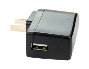 USB charger isolated on white background