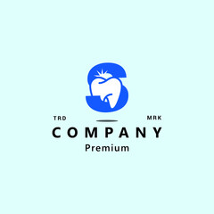 Letter S Dental Logo Design. Editable and unlimited resize.