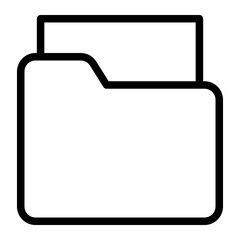 folder line icon