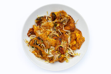 Crispy fried mussel pancake with bean sprout