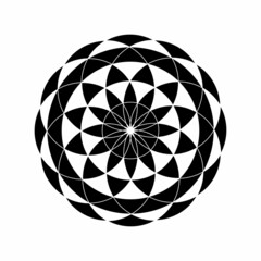 Minimal abstract symbol Circle logo Geometric shape Vector illustration