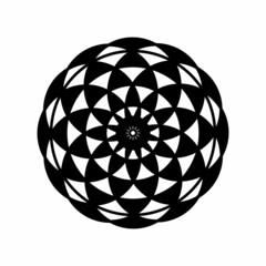 Minimal abstract symbol Circle logo Geometric shape  Vector illustration