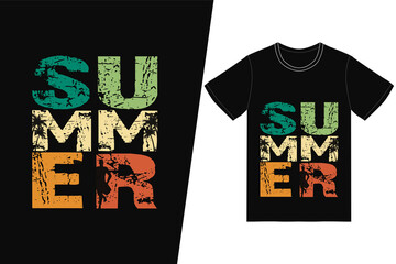 Summer T-shirt design. Summer t-shirt design vector. For t-shirt print and other uses.