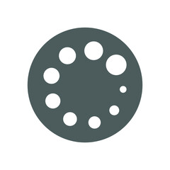 Process, loading icon. Gray vector sketch.