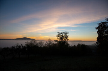 Sonnenaufgang n der Rhön