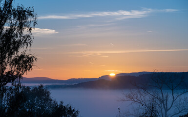 Sonnenaufgang n der Rhön