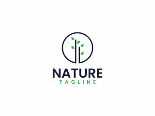 Creative nature logo template design for business and company