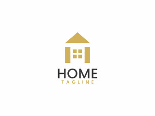 Classic home logo template for business and company