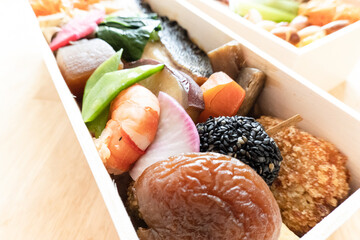 日本のお弁当「和食弁当（焼き魚）」