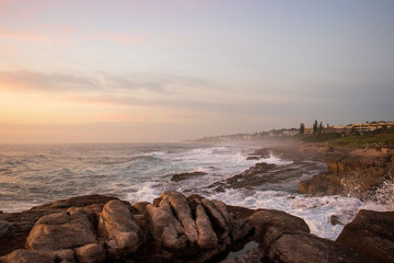 sunset over the sea