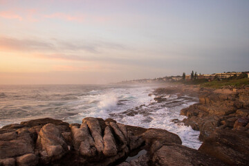 Fototapeta na wymiar sunset on the beach in South Africa
