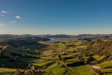 Naklejka premium New Zealand Autumn Landscape