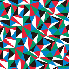 Fototapeta na wymiar Colorful triangle pattern - vector