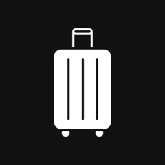 Baggage icon on grey background