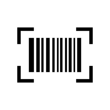 Scanning barcode icon