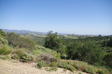 Fototapeta na wymiar Blick über die Berge von Four Corners - Natur bei Irvine, Kalifornien