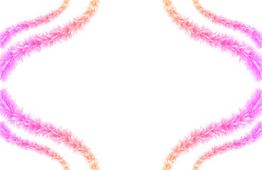 abstract flower frame on white