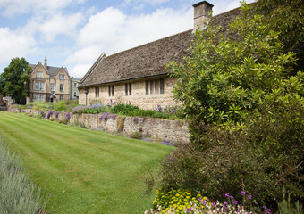 The gardens next to the Meadow Building of Christchurch College Oxford