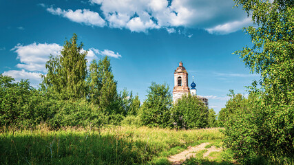 old Orthodox church landscape