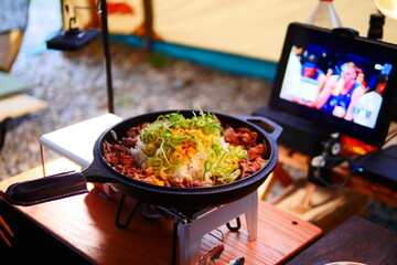 cooking on the grill