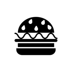 burger new icon simple vector