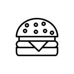 burger new icon simple vector