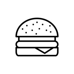 burger new icon simple vector