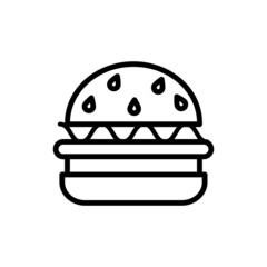 burger new icon simple vector