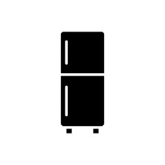 refrigerator new icon simple vector
