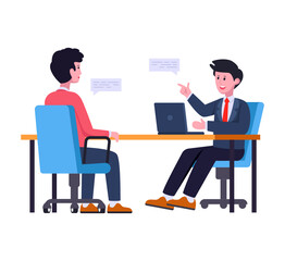 Fototapeta premium Interview 