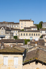 Fototapeta na wymiar Vue sur la ville de Saint-Emilion (Nouvelle-Aquitaine, France)