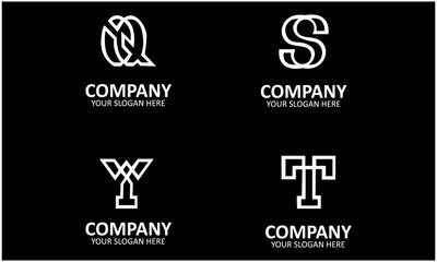 Creative Set Of Letter Logo Design