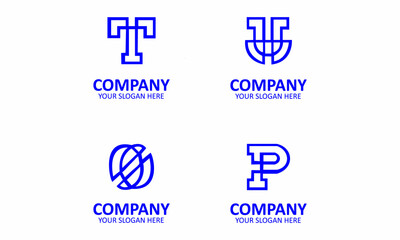 Creative Set Of Letter Logo Design