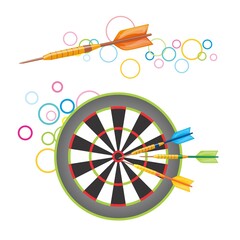 Darts with dartboard - 500573530
