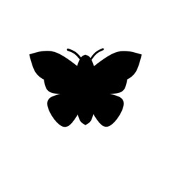 silhouette of a butterfly. vector butterfly icon