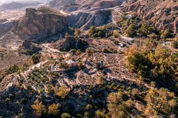 Southern Spain famous movie locations
Aerial view of nature landscape in the Sierra de Alhamilla in Pechina Andalusia