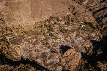 Southern Spain famous movie locations
Aerial view of nature landscape in the Sierra de Alhamilla in Pechina Andalusia