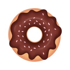 donut with chocolate
