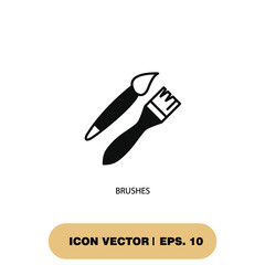 brushes icons  symbol vector elements for infographic web