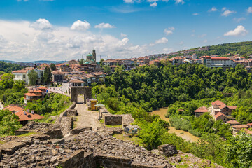 Fototapeta na wymiar Tsarevets Fortress in Veliko Tarnovo